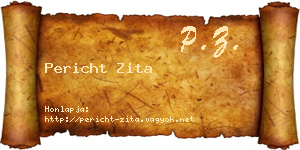 Pericht Zita névjegykártya